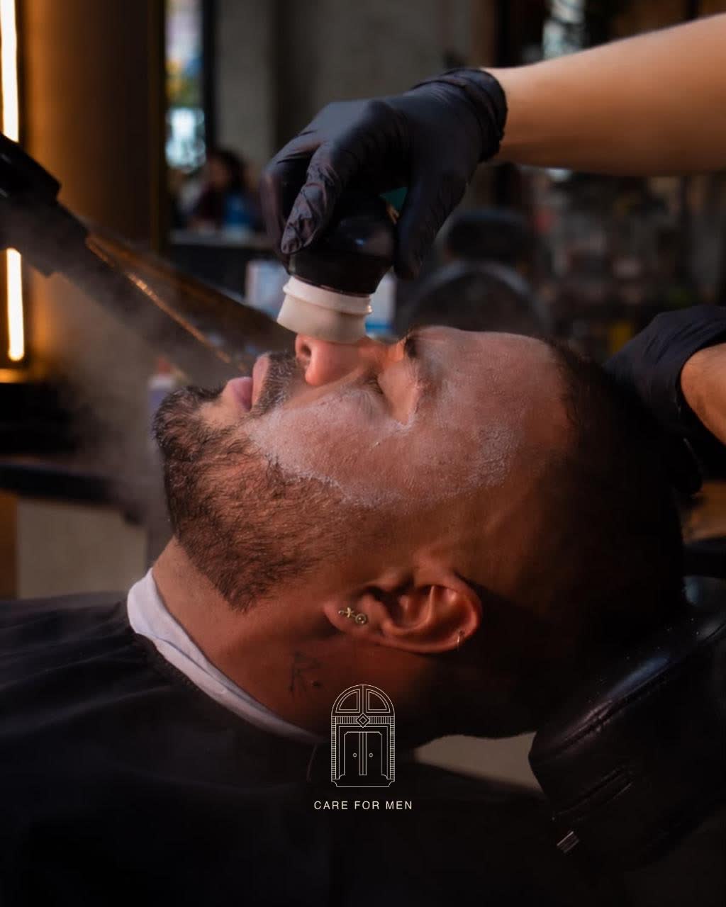 Cuidado facial con vapor de ozono